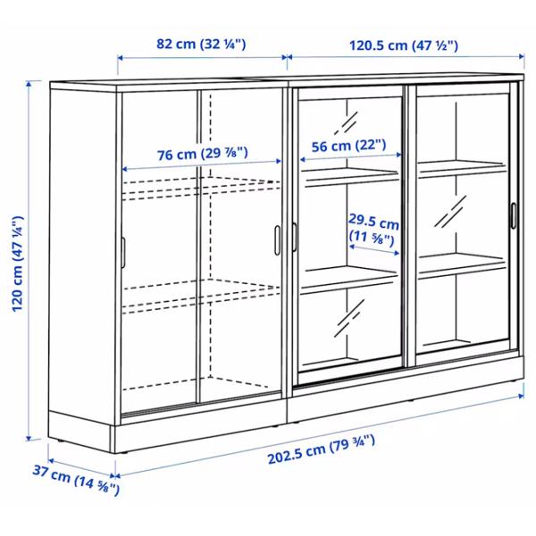 Kухонный шкаф Ikea Tonstad Дуб Сонома / Стекло photo 5 Kухонный шкаф Ikea Tonstad Дуб Сонома / Стекло photo 5
