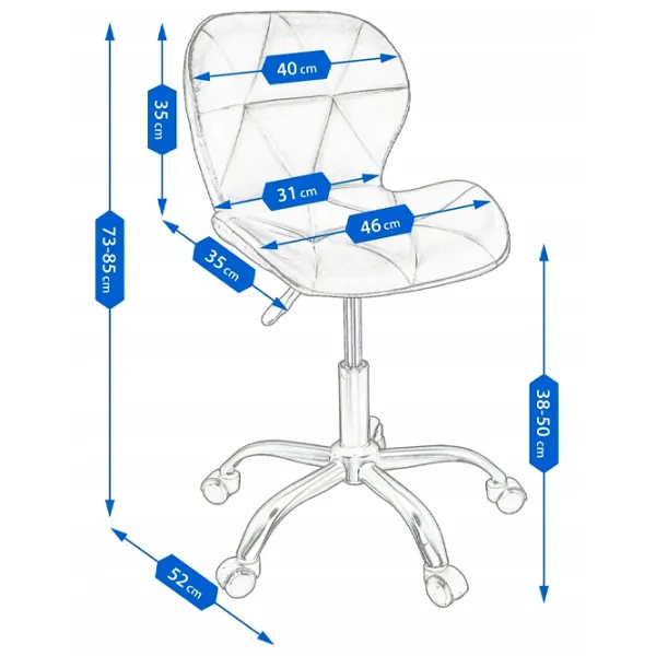 Scaun de birou Jumi Endo Textil/ Black  photo 6 Scaun de birou Jumi Endo Textil/ Black  photo 6