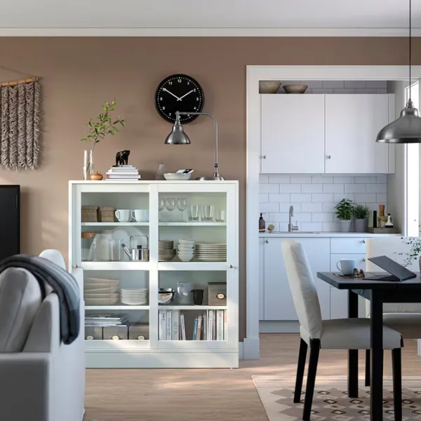 Kухонный шкаф Ikea Havsta White / Стекло photo 3 Kухонный шкаф Ikea Havsta White / Стекло photo 3