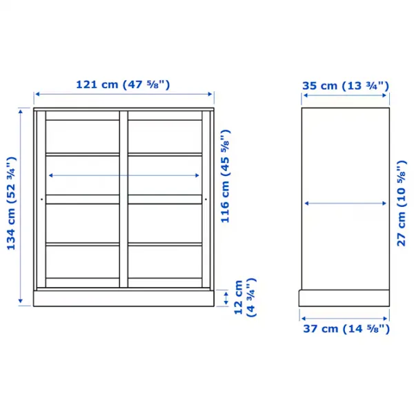 Kухонный шкаф Ikea Havsta White / Стекло photo 4 Kухонный шкаф Ikea Havsta White / Стекло photo 4