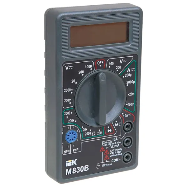Multimetru IEK Universal M830B Digital / 2 MOm photo 1