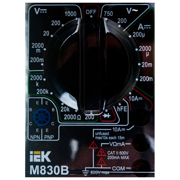 Multimetru IEK Universal M830B Digital / 2 MOm photo 5