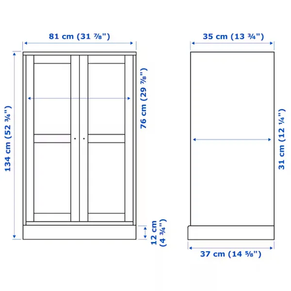 Kухонный шкаф Ikea Havsta Бежевый / Стекло photo 6 Kухонный шкаф Ikea Havsta Бежевый / Стекло photo 6