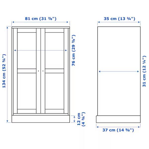 Kухонный шкаф Ikea Havsta Бежевый / Стекло photo 6 Kухонный шкаф Ikea Havsta Бежевый / Стекло photo 6
