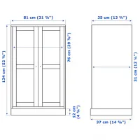 Dulap de bucătărie Ikea Havsta Beige / Sticlă photo 6