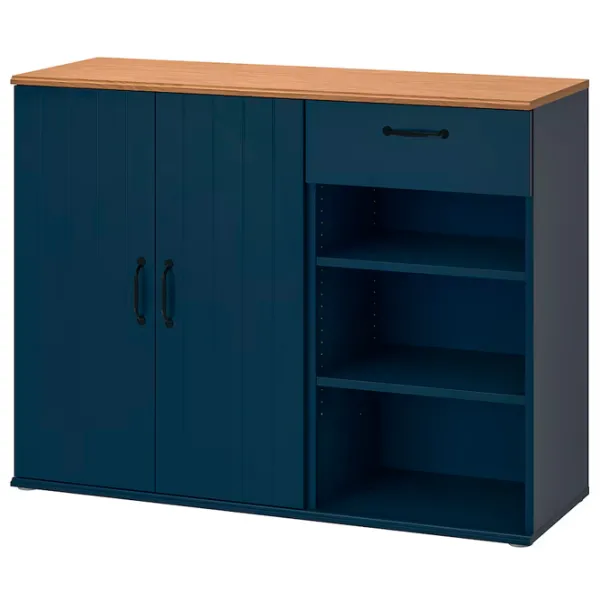 Kухонный шкаф Ikea Skruvby Dark blue / ДСП photo 1