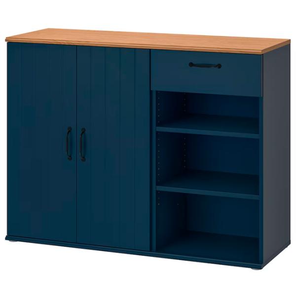 Kухонный шкаф Ikea Skruvby Dark blue / ДСП photo 1