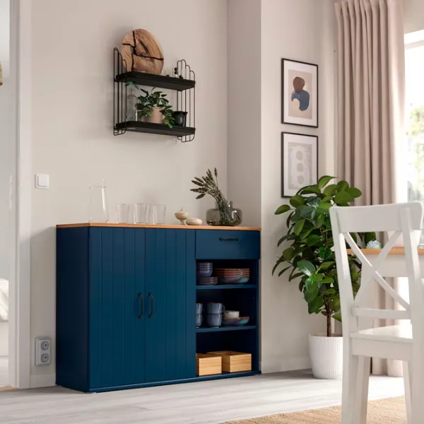 Kухонный шкаф Ikea Skruvby Dark blue / ДСП photo 2