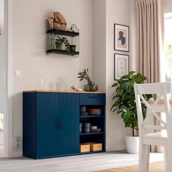Kухонный шкаф Ikea Skruvby Dark blue / ДСП photo 2