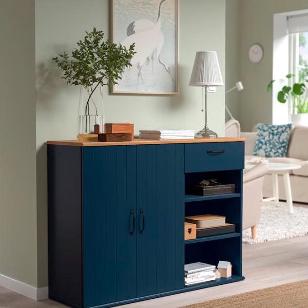 Kухонный шкаф Ikea Skruvby Dark blue / ДСП photo 3