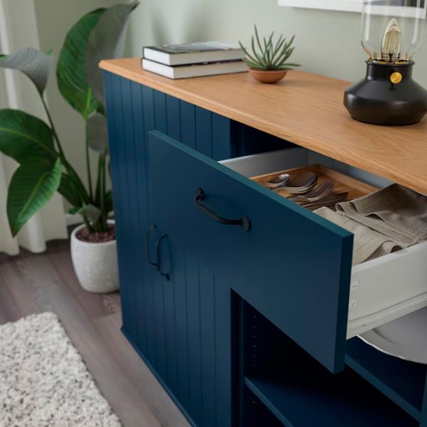 Kухонный шкаф Ikea Skruvby Dark blue / ДСП photo 4