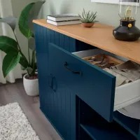Kухонный шкаф Ikea Skruvby Dark blue / ДСП photo 4