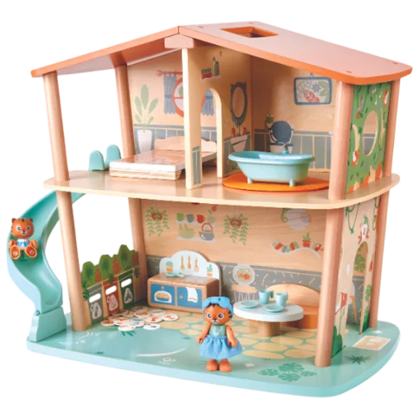 Домик для кукол Hape Tigers Jungle House E3412  пупсик / 3+ photo 1 Домик для кукол Hape Tigers Jungle House E3412  пупсик / 3+ photo 1