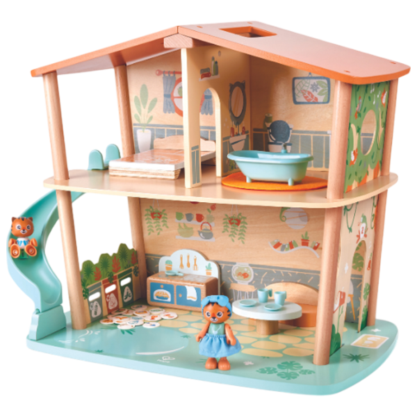 Домик для кукол Hape Tigers Jungle House E3412  пупсик / 3+ photo 1 Домик для кукол Hape Tigers Jungle House E3412  пупсик / 3+ photo 1