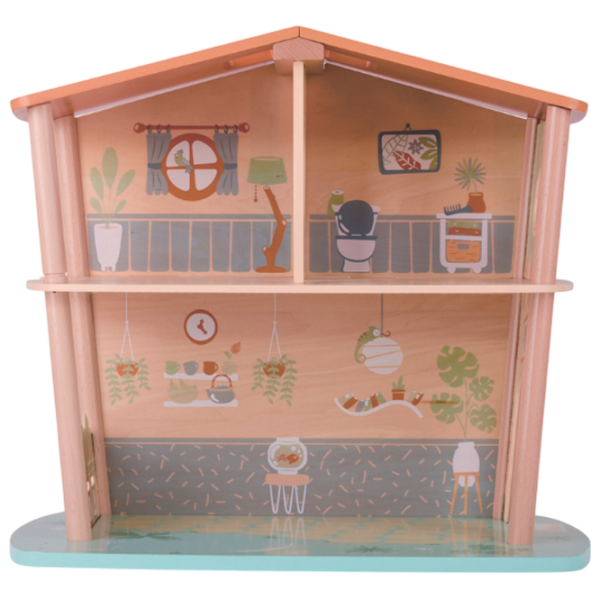 Домик для кукол Hape Tigers Jungle House E3412  пупсик / 3+ photo 3 Домик для кукол Hape Tigers Jungle House E3412  пупсик / 3+ photo 3