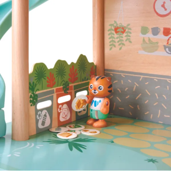 Домик для кукол Hape Tigers Jungle House E3412  пупсик / 3+ photo 8 Домик для кукол Hape Tigers Jungle House E3412  пупсик / 3+ photo 8