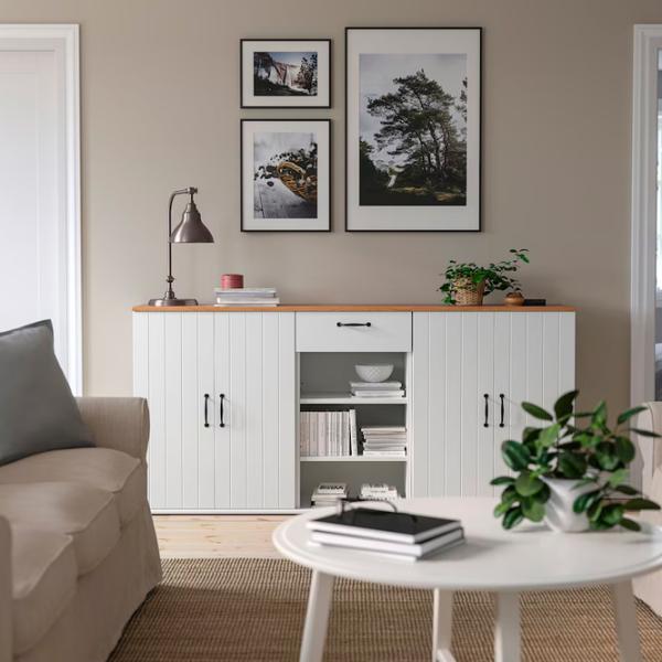 Kухонный шкаф Ikea Skruvby White / ДСП photo 2