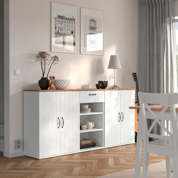 Kухонный шкаф Ikea Skruvby White / ДСП photo 3