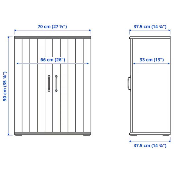 Kухонный шкаф Ikea Skruvby White / ДСП photo 7
