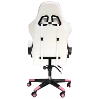Scaun Gaming Jumi Aragon White Pink photo 3