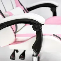 Scaun Gaming Jumi Aragon White Pink photo 6