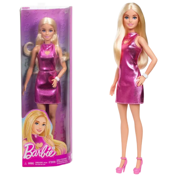 Păpușă Barbie Fashionista in a mini pink dress HYT88 model / 3+ photo 6