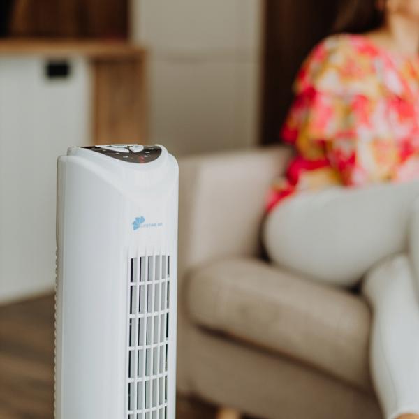 Ventilator Lifetime Air 80+RC230V 45 W / Turn / White photo 9