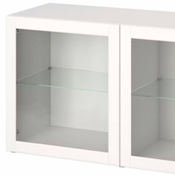 Kухонный шкаф Ikea Besta/Ostvik White / Стекло photo 2
