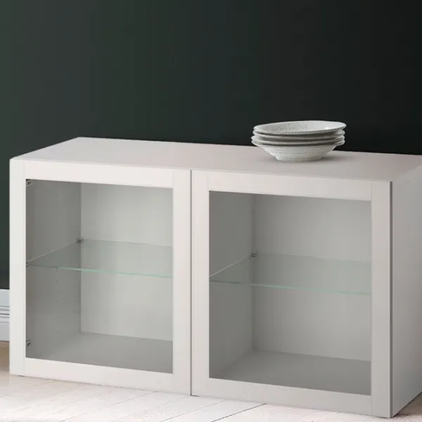 Kухонный шкаф Ikea Besta/Ostvik White / Стекло photo 3