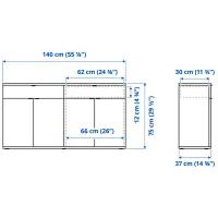 Dulap de bucătărie Ikea Vihals Dark Gray / Sticlă photo 4