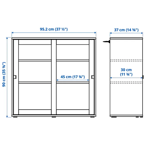 Kухонный шкаф Ikea Vihals Тёмно-серый / Стекло photo 5