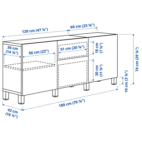 Kухонный шкаф Ikea Besta/Lappviken/Stubbarp/Fallsvik Серый / Стекло photo 6 Kухонный шкаф Ikea Besta/Lappviken/Stubbarp/Fallsvik Серый / Стекло photo 6