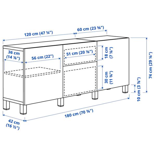 Kухонный шкаф Ikea Besta/Lappviken/Stubbarp/Fallsvik Серый / Стекло photo 6 Kухонный шкаф Ikea Besta/Lappviken/Stubbarp/Fallsvik Серый / Стекло photo 6