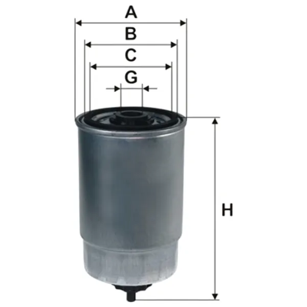 Топливный фильтр Mahle KC 101 80 мм photo 4