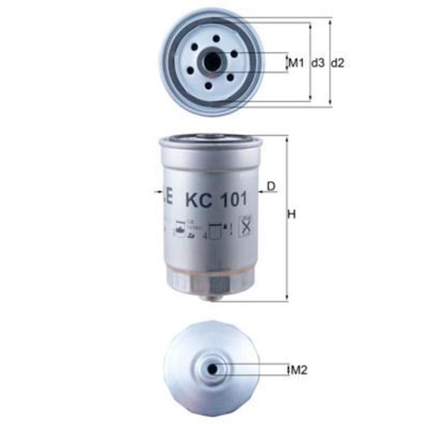Топливный фильтр Mahle KC 101 80 мм photo 5