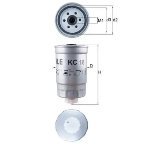 Топливный фильтр Mahle KC 18 78 мм photo 5