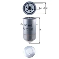 Filtru combustibil Mahle KC 195 85 mm photo 5