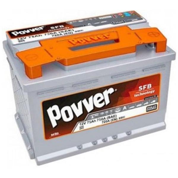 Авто аккумулятор Povver LB3.75.072.A 750A / 75 Ач  photo 1