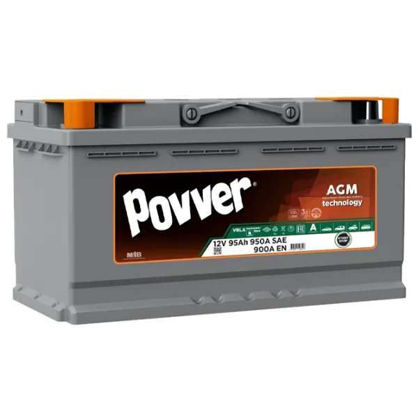 Авто аккумулятор Povver L5.95.090.A 950A / 95 Ач  photo 1