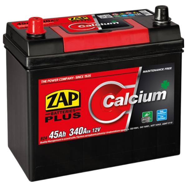 Авто аккумулятор Zap Plus Japan Cars 340A / 45 Ач  photo 1