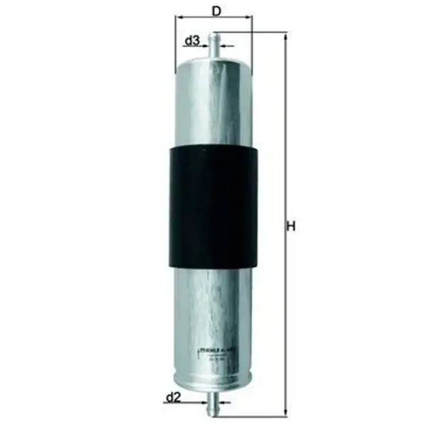 Filtru combustibil Mahle KL 473 8 mm photo 5