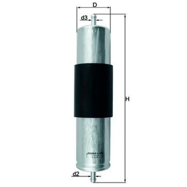 Filtru combustibil Mahle KL 473 8 mm photo 5