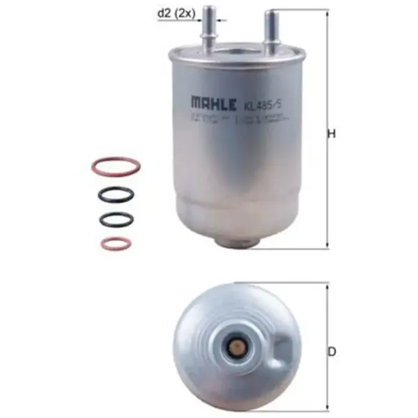 Топливный фильтр Mahle KL 485/5D 93.2 мм photo 5