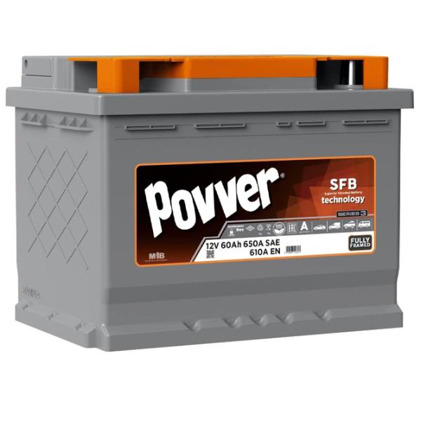 Авто аккумулятор Povver L2.60.054.A 610A / 60 Ач  photo 1