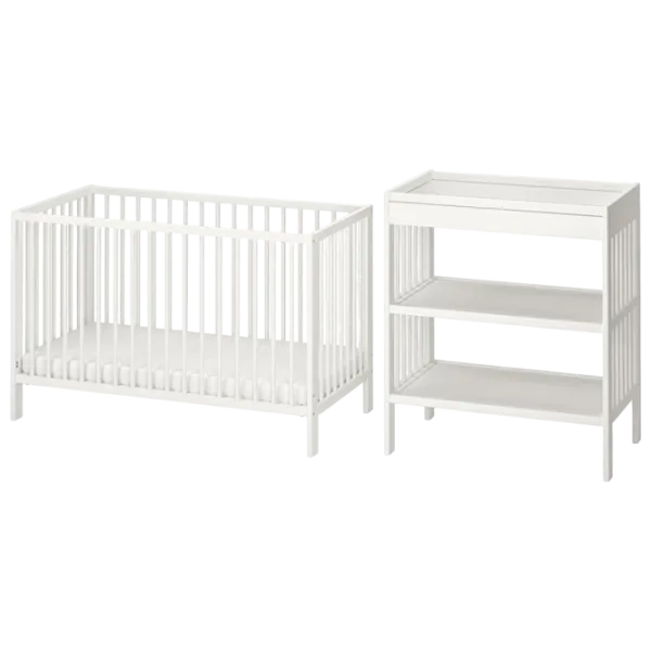 Детская кровать Ikea Gulliver 0 месяцев - 3 года / Белый photo 1 Детская кровать Ikea Gulliver 0 месяцев - 3 года / Белый photo 1