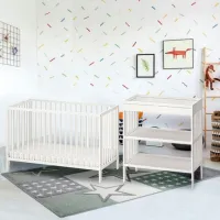 Детская кровать Ikea Gulliver 0 месяцев - 3 года / Белый photo 4