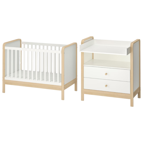 Pat pentru copii Ikea Alskvard 0 luni - 3 ani / Birch photo 1