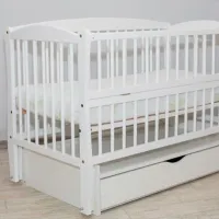 Детская кровать Glamvers Elit 0 месяцев - 3 года / Белый