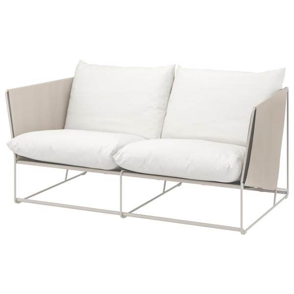Садовый стул Ikea Havsten Сталь / Полиэстер / Бежевый Beige photo 1