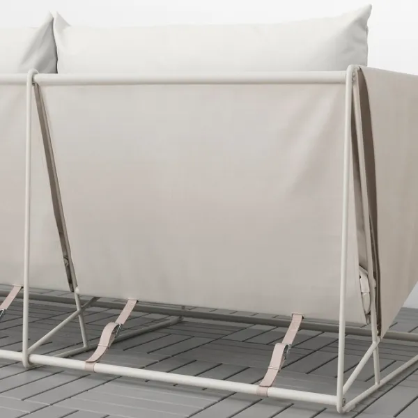 Садовый стул Ikea Havsten Сталь / Полиэстер / Бежевый Beige photo 4
